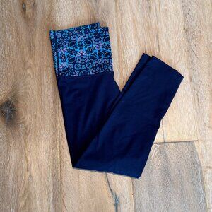 Fabletics Adjustable High or Low Rise Leggings Optional Fold Over Waist